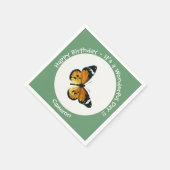 It's a Plain Tiger / African Queen Butterfly Party Servet (Hoek)