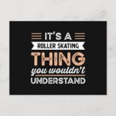 It's a Roller Skating Thing Funny Roller Skating Briefkaart (Voorkant)