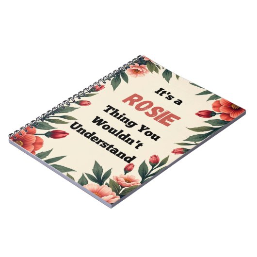 It's a Rosie Thing You Wouldn't Understand Notitieboek (Linkerzijde)