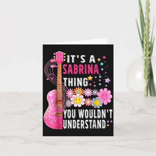 It's A Sabrina Thing You Wouldn't Understand First Kaart (Voorkant)