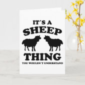 Its A Sheep Thing Design Sheeps Lamb Farmer Gift Kaart (Gele Bloem)