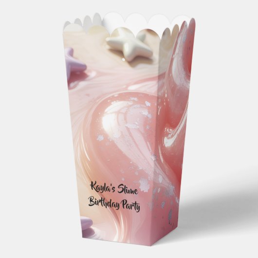 It's a Slime Birthday Party For Girl’s Bedankdoosjes (Achterkant)