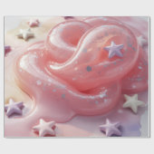 It's a Slime Birthday Party For Girl’s  Cadeaupapier (Vlak)