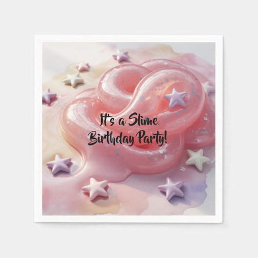 It's a Slime Birthday Party For Girl’s Servet (Voorkant)