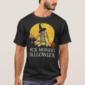 It's a Sock Monkey Halloween Sock Monkey Witch T-shirt (Voorkant)