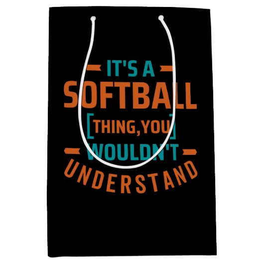 It's a Softball Thing | Sport Medium Cadeauzakje (Voorkant)