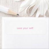 It's a sticker to encourage self-love (Insitu)