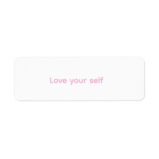 It's a sticker to encourage self-love (Voorkant)