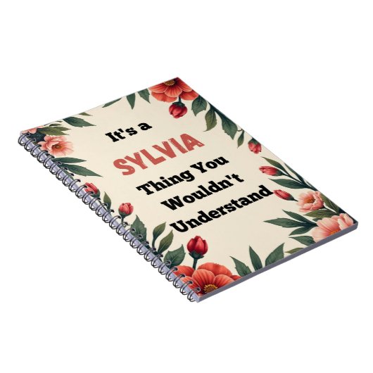 It's a Sylvia Thing You Wouldn't Understand Notitieboek (Rechterzijde)