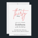 its a thirty thing 30th birthday elegant stylish kaart<br><div class="desc">Het is een dertig ding 30e verjaardag elegant stijlvol ontwerp</div>