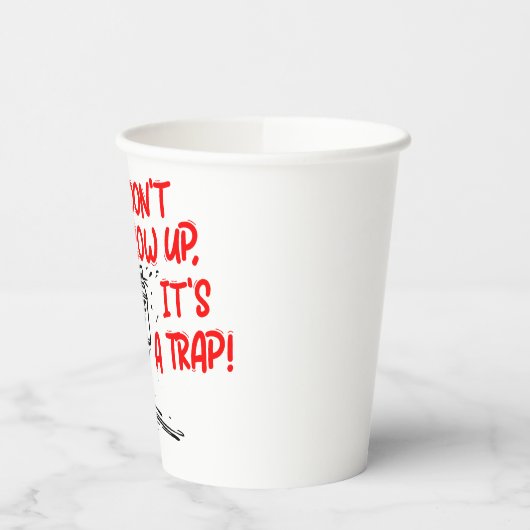 It's a trap papieren bekers (Links)