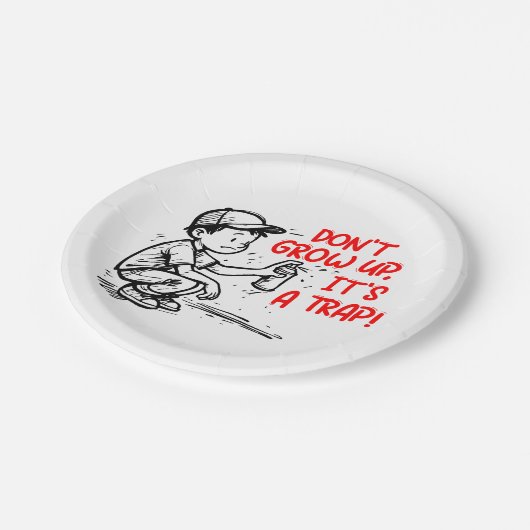 It's a trap papieren bordje (Gekanteld)