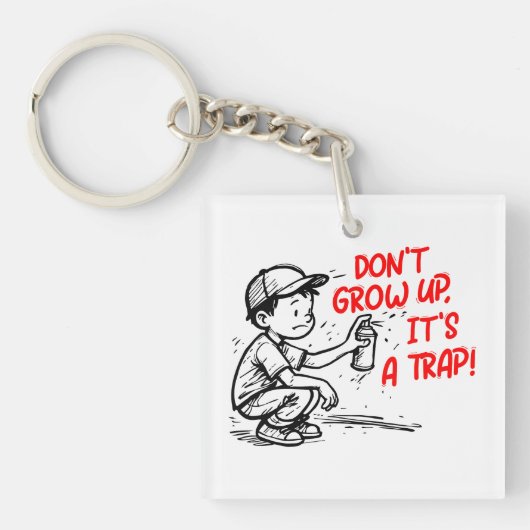 It's a trap sleutelhanger (Voorkant)