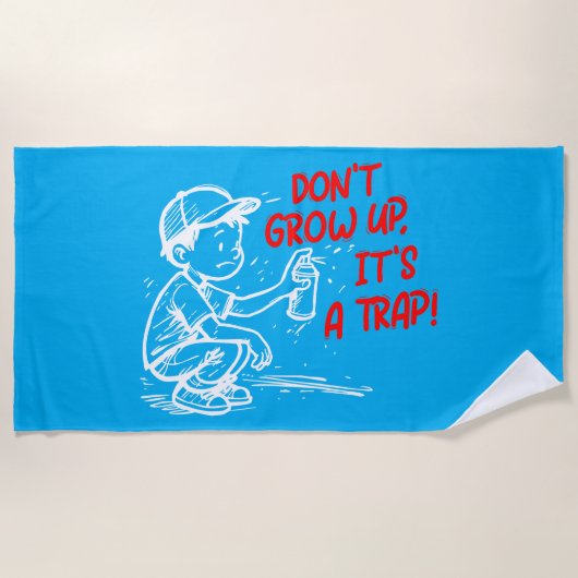 It's a trap strandlaken (Voorkant)