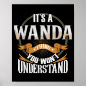 It's A Wanda Thing You Wont Understand  Poster (Voorkant)
