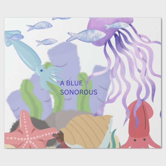 its a whole ocean vibe portray cadeaupapier (Vlak)