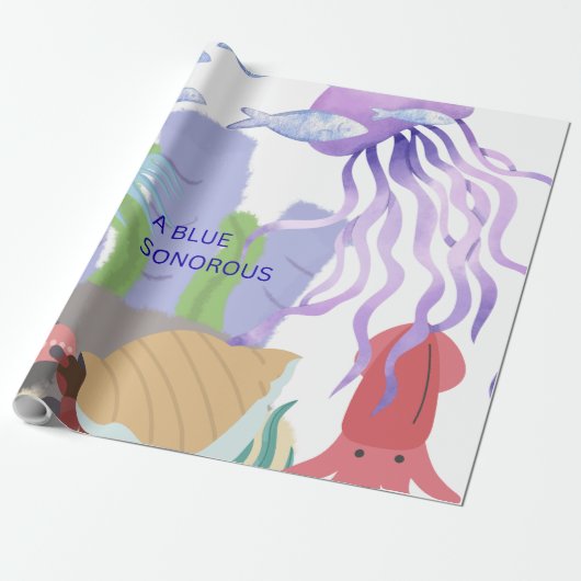 its a whole ocean vibe portray cadeaupapier (Uitgerold)