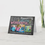 It's a Wonderful Life Chalkboard Holiday Card Feestdagen Kaart<br><div class="desc">Beautiful and trendy It's a Wonderful Life Chalkboard Holiday Card. Customize met foto's en handtekeningen.</div>