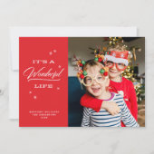 It's A Wonderful Life | Kerstkaarten Feestdagenkaart (Voorkant)