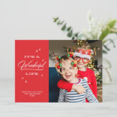 It's A Wonderful Life | Kerstkaarten Feestdagenkaart (Staand voorkant)