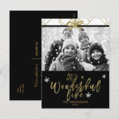 It's A Wonderful Life Modern Holiday Photo Feestdagenkaart (Voorkant / Achterkant)