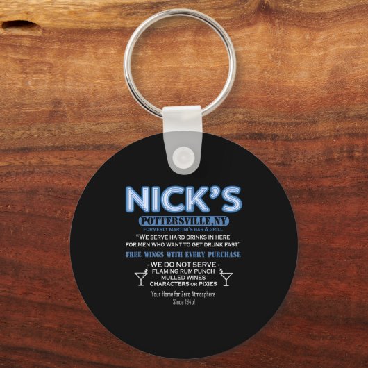 It's A Wonderful Life Nicks Bar George Bailey Clar Sleutelhanger (Voorkant)