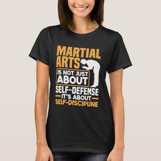 It's About Self Discipline Karate Jiu Jitsu T-shirt (Voorkant)
