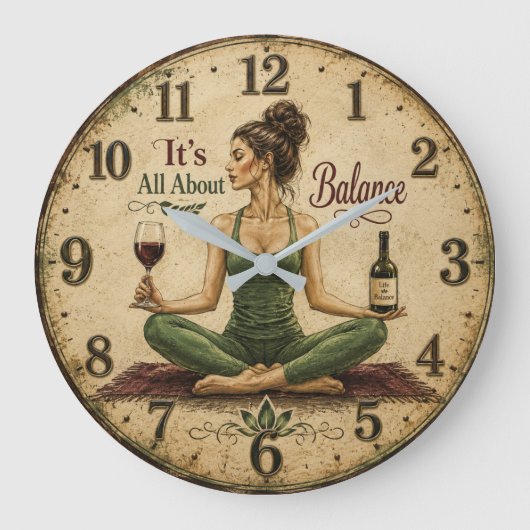 It's All About Balance Grote Klok (Voorkant)