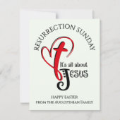 IT'S ALL ABOUT JESUS Christian Easter  Kaart (Voorkant)