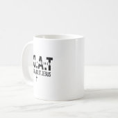 It's All About Jesus Make Heaven Crowded God Over  Koffiemok (Voorkant links)