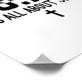 It's All About Jesus Make Heaven Crowded God Over  Poster (Hoek)