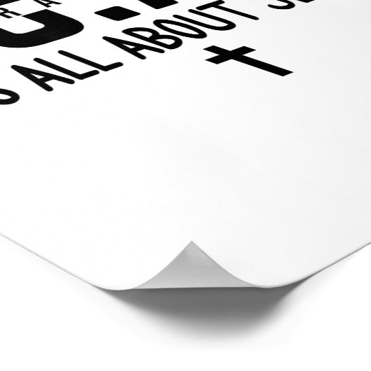 It's All About Jesus Make Heaven Crowded God Over  Poster (Hoek)