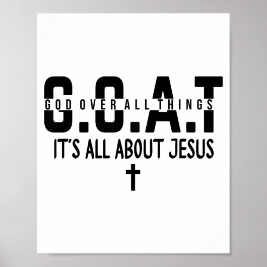 It's All About Jesus Make Heaven Crowded God Over  Poster (Voorkant)
