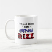 It's All About That Unspoken Rizz Slang Red Blue Koffiemok (Links)