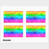 It's All About The Rainbow Love 03 Rechthoekige Sticker (Vel)