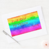 It's All About The Rainbow Love 03 Rechthoekige Sticker (Envelop)