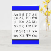 Its all Greek to me greeting card Kaart (Gele Bloem)