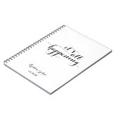 It's All Happening Wedding Planning Journal Notitieboek (Linkerzijde)