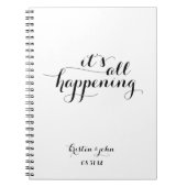 It's All Happening Wedding Planning Journal Notitieboek (Voorkant)