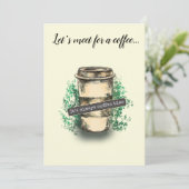 It's always coffee time kaart (Staand voorkant)