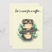 It's always coffee time kaart (Voorkant / Achterkant)