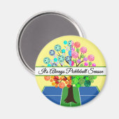 It's Always Pickleball Season - Four Seasons Tree Magneet (Voorkant / Achterkant)