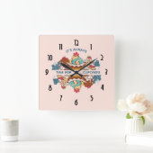 It's Always Time for Cupcakes Funny Saying Vierkante Klok (Huis)