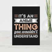 It's an Anime Thing Funny Manga Gift Kaart (Voorkant)