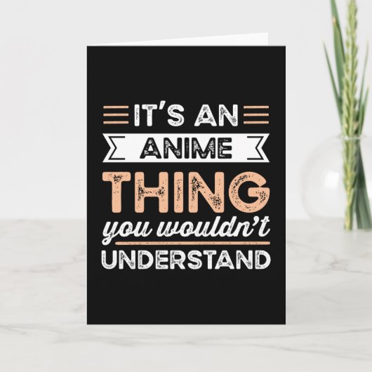 It's an Anime Thing Funny Manga Gift Kaart (Voorkant)