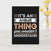 It's an Anime Thing Funny Manga Gift Kaart (Gele Bloem)