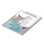 It's an Elephant Task- Kids Daily Checklist  Notitieblok (Linkerzijde)