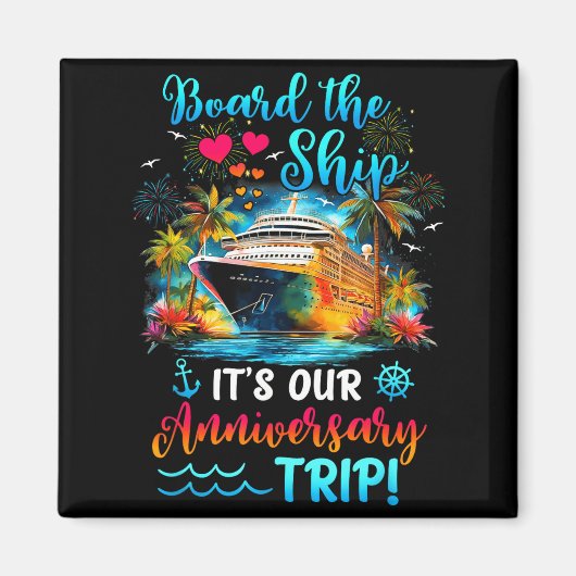 It's Anniversary Trip Couples Matching Magneet (Voorkant)