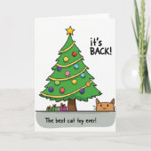 Its Back The Best Cat Toy Ever Kaart (Voorkant)