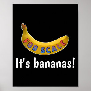 It's Banana (for Scale) Starship Funny T-shirt Man Poster